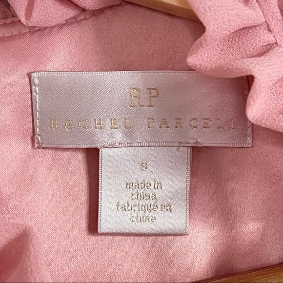Rachel Parcell pink ruffle blouse top size small - Picture 5 of 8